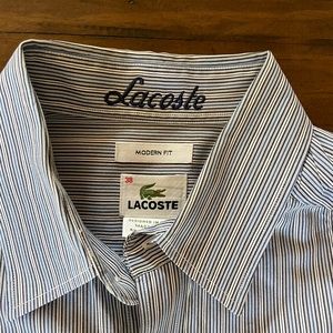 Men’s Lacoste Dress Shirt Striped